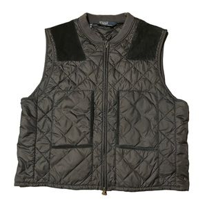 Vintage Polo Ralph Lauren Quilted Vest. Color: Black. Size: XXL